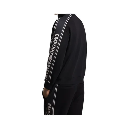 Logo-Tape Zip-Up Sweater