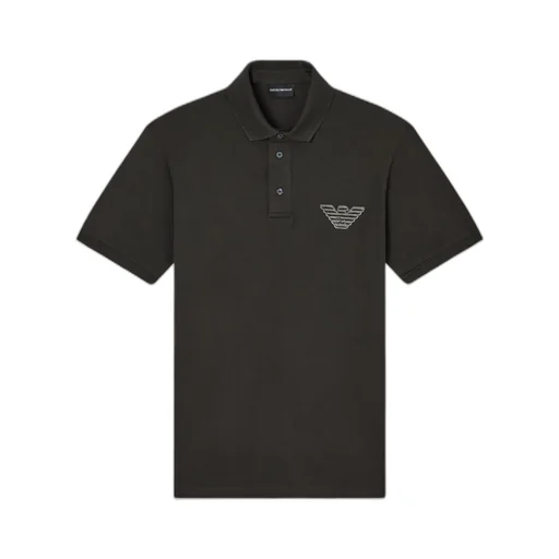 Eagle-Embroidered Polo Shirt