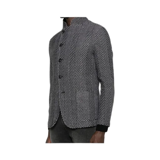 Zigzag-Pattern Jacket
