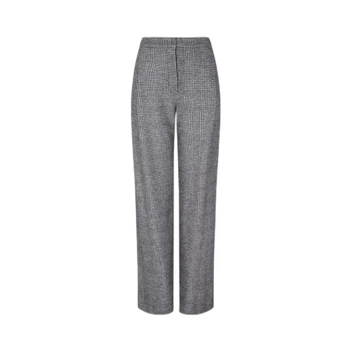 Prince Of Wales Check Compact Jersey-Knit Trousers
