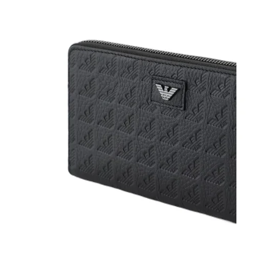 Eagle-Logo Zip-Around Wallet