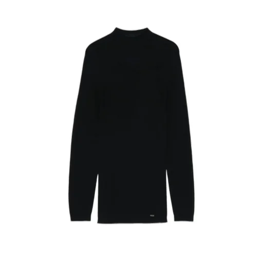 Mock-Neck Wool Sweater