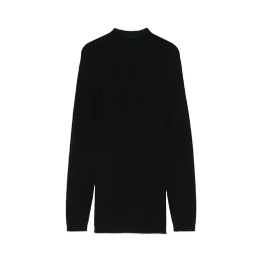 Mock-Neck Wool Sweater
