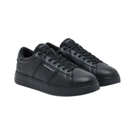 Panelled Lace-Up Sneakers