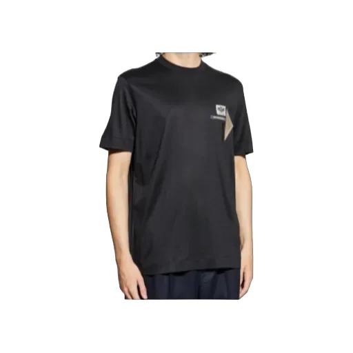 Logo-Patch Crewneck T-Shirt