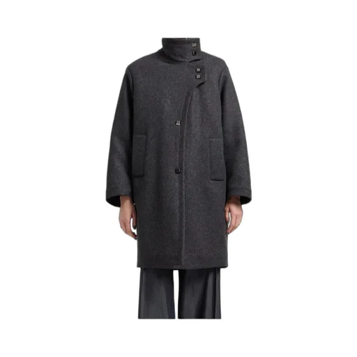 Button-Fastening Coat