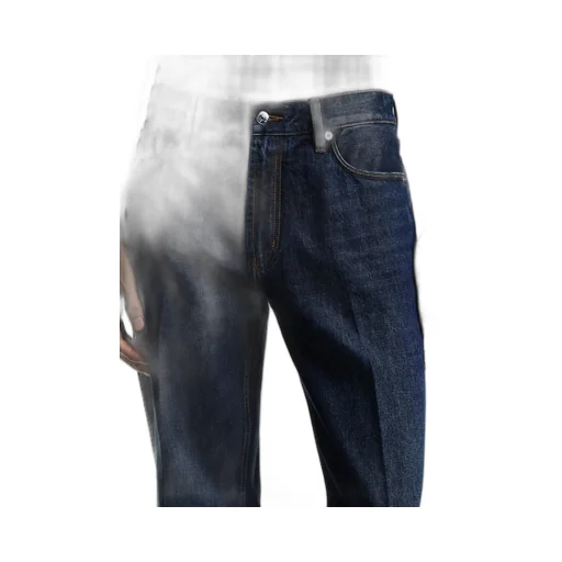 Straight-Leg Washed Jeans