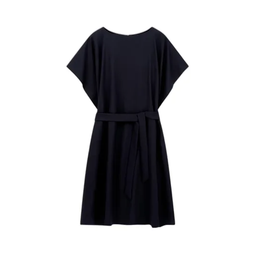 Satin CrÊPe Sash Dress