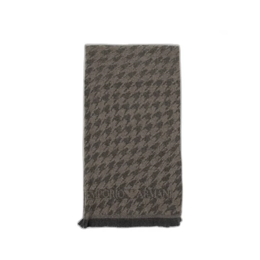 Houndstooth Wool Scarf