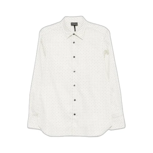 Printed-Pattern Stretch Shirt
