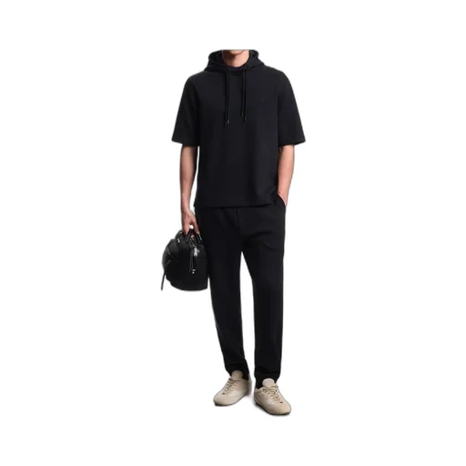 Textured Drawstring Trousers