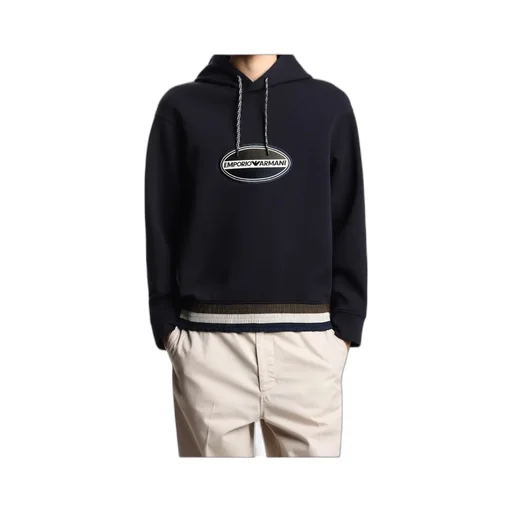 Embroidered-Logo Hoodie