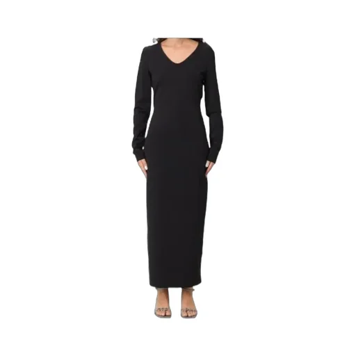 Knot-Back Long-Sleeved Day Dress