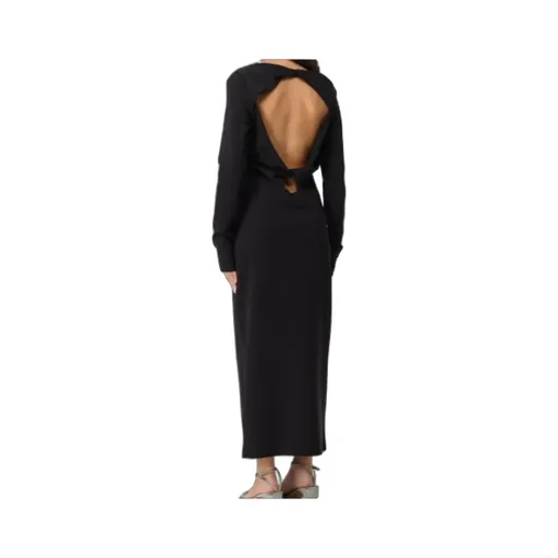 Knot-Back Long-Sleeved Day Dress