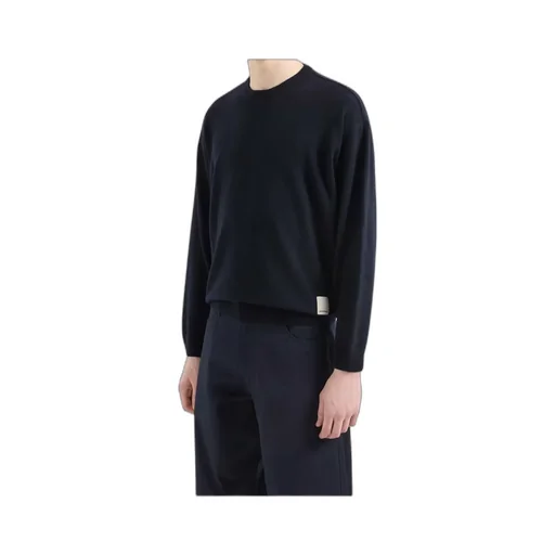 Logo-Patch Fine-Knit Jumper