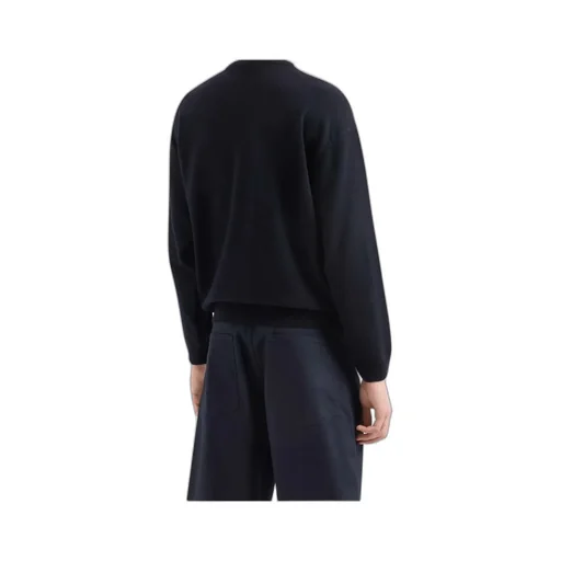 Logo-Patch Fine-Knit Jumper