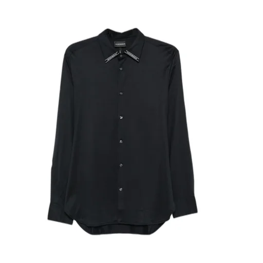 Logo-Tab Long-Sleeve Shirt