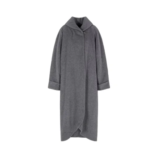 High-Neck Button Coat