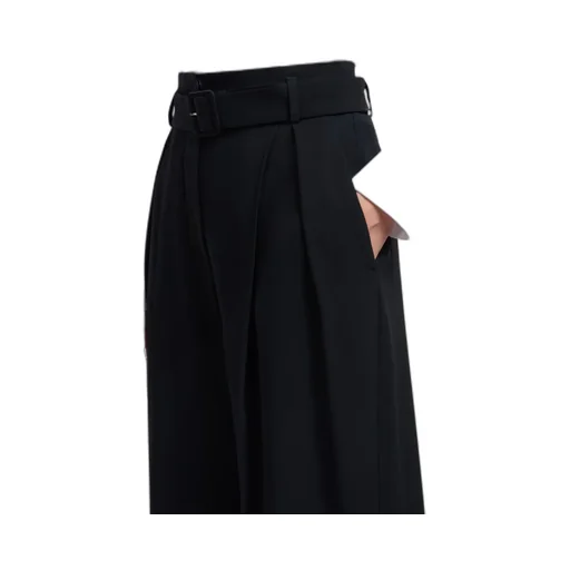 Pleated Belted Trousers