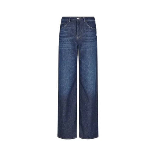 Distressed Wide-Leg Jeans