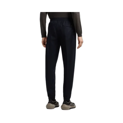 Elasticated-Waist Wool Trousers