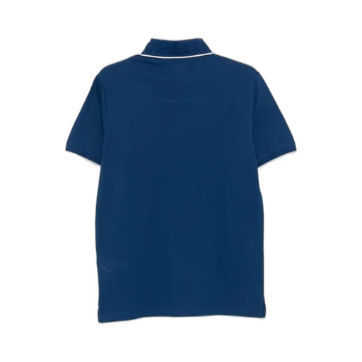 Embroidered-Collar Polo Shirt
