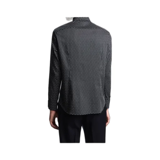Printed-Pattern Stretch Shirt