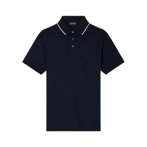 Trim-Collar Polo Shirt