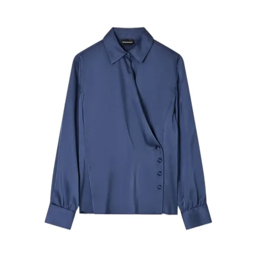 Satin Wrap Blouse