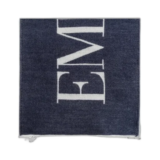 Logo-Embellished Fringed Scarf