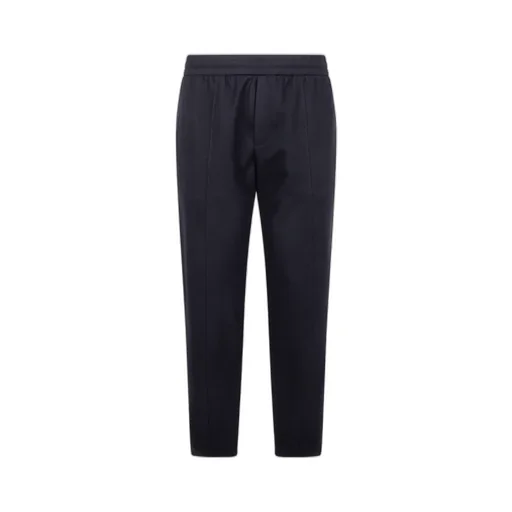 Elasticated-Waist Wool Trousers