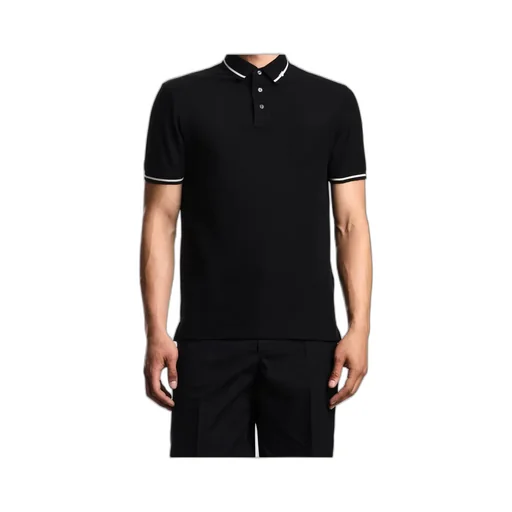 Stripe Detailed Short-Sleeved Polo Shirt