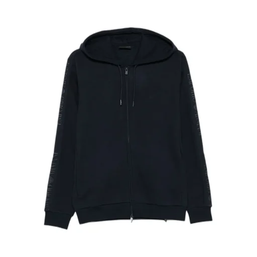 Logo-Detail Hooded Zip-Up Sweatshirt
