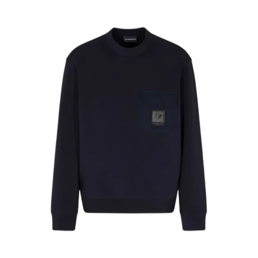 Asv Double-Jersey Sweatshirt With Pocket And Logo Patch