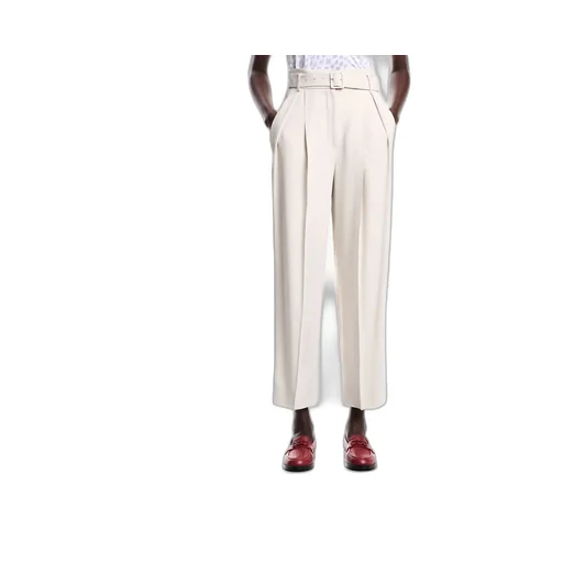 Envers Satin Trousers With Pleats And Belt