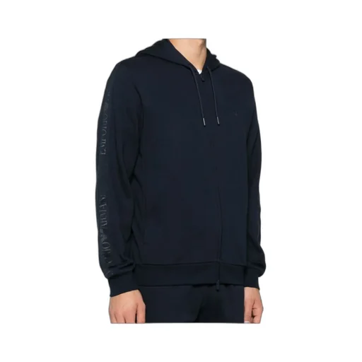 Logo-Detail Hooded Zip-Up Sweatshirt