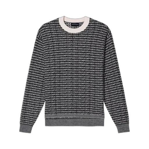 Logo-Print Wool Sweater