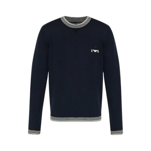 Embroidered-Logo Wool Sweater