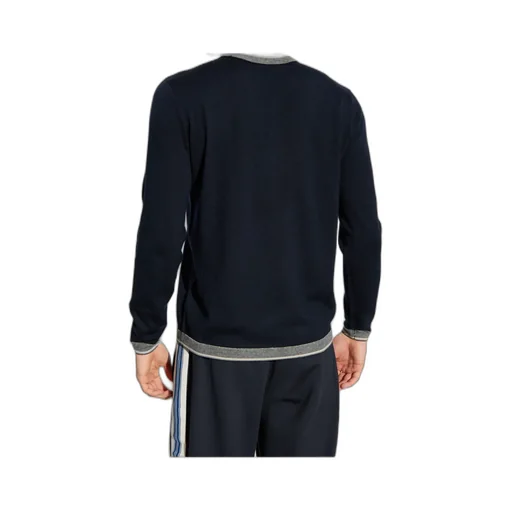 Embroidered-Logo Wool Sweater