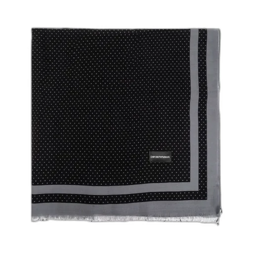 Polka Dot Printed Frayed Edge Scarf