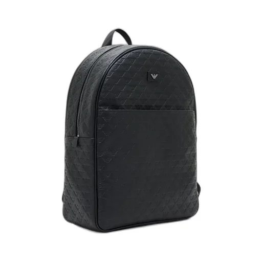 Embossed Eagle-Logo Backpack