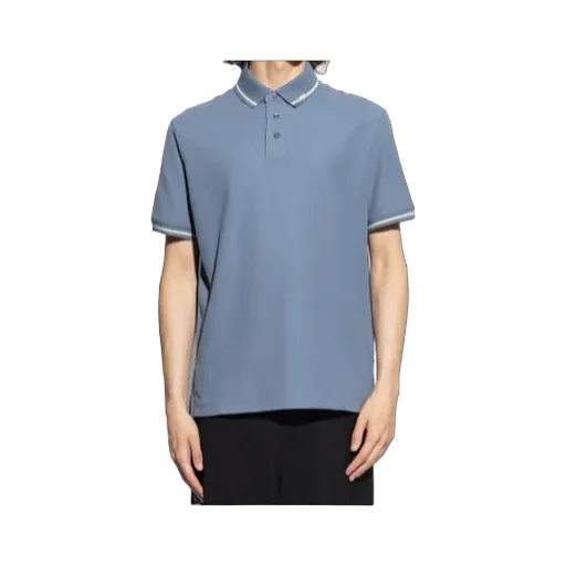 Tipped-Collar Cotton Polo Shirt