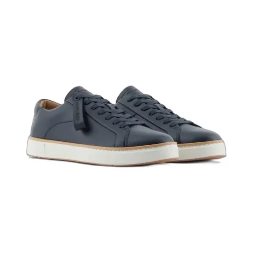 Leather Lace-Up Sneakers