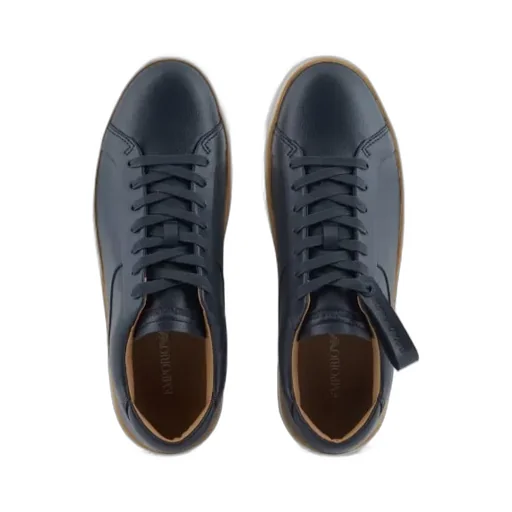 Leather Lace-Up Sneakers
