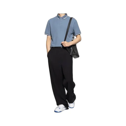 Tipped-Collar Cotton Polo Shirt