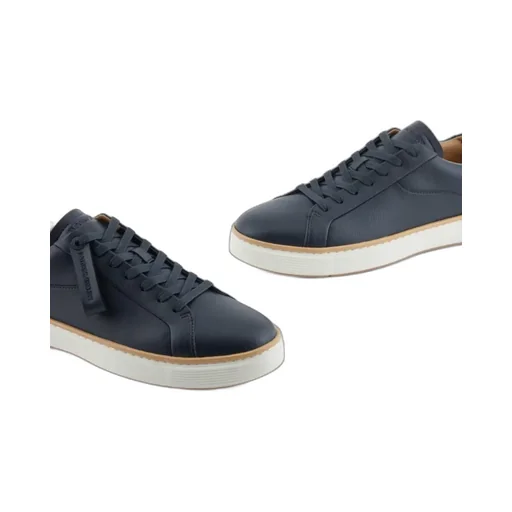Leather Lace-Up Sneakers