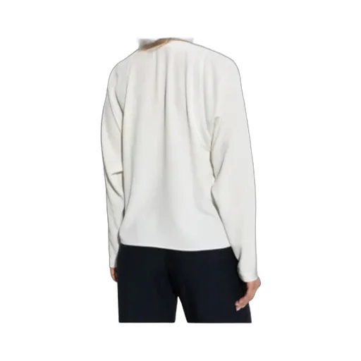 Button-Detail Raglan-Sleeves Blouse