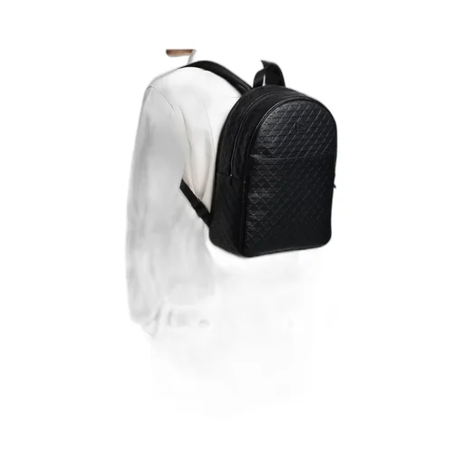 Embossed Eagle-Logo Backpack