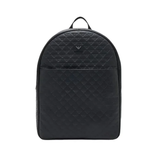 Embossed Eagle-Logo Backpack