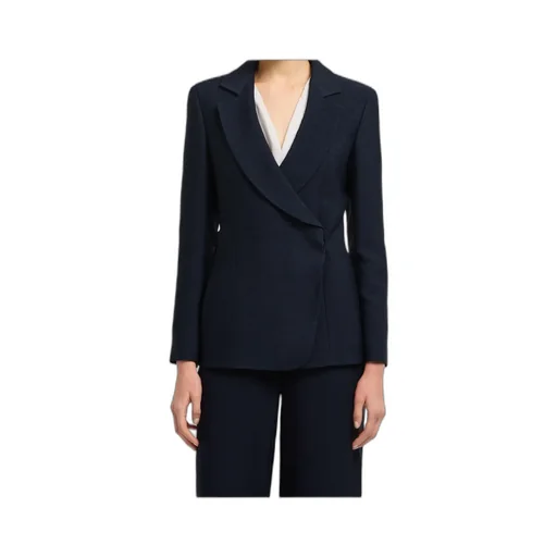 Textured Wrap Blazer